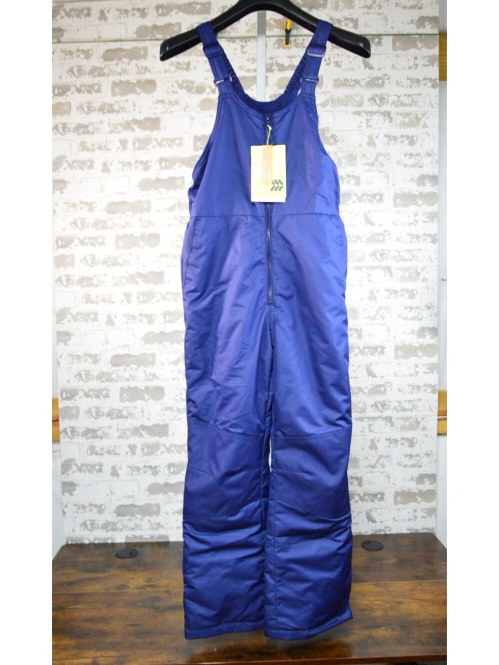 All In Motion Kids Blue Snow Bibs Adjustable Straps Size L